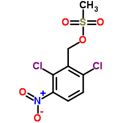 2,6-Dichloro-3-nitrobenzyl methanesulfonate Structure