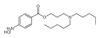 3-(4-aminobenzoyl)oxypropyl-dipentylazanium,chloride Structure