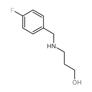 3-[(4-fluorophenyl)methylamino]propan-1-ol结构式