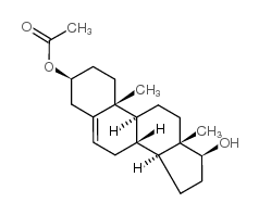 Androstenediol-3-acetate structure