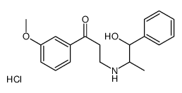 3-[(2-hydroxy-1-methyl-2-phenylethyl)amino]-3'-methoxypropiophenone hydrochloride Structure