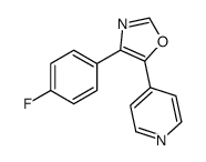 4-(4-fluorophenyl)-5-pyridin-4-yl-1,3-oxazole Structure