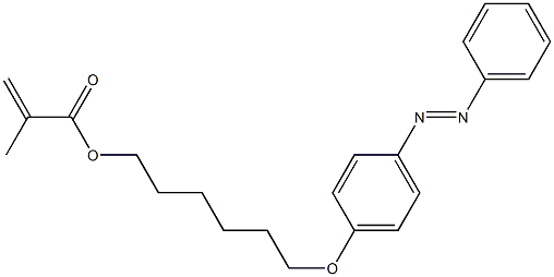 2-Propenoic acid, 2-methyl-, 6-[4-(2-phenyldiazenyl)phenoxy]hexyl ester Structure