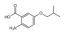 Benzoic acid, 2-amino-5-(2-methylpropoxy)- (9CI) structure