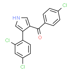 (4-Chlorophenyl)[4-(2,4-dichlorophenyl)-1H-pyrrol-3-yl]methanone structure