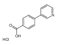 4-pyridin-3-ylbenzoic acid,hydrochloride结构式