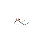 2-(Fluoromethyl)-2-methylazetidine Structure