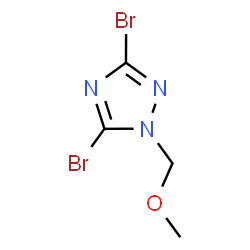 3,5-二溴-1-(甲氧基甲基)-1,2,4-1H-三氮唑结构式