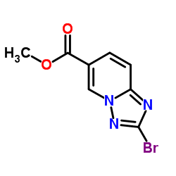 2-溴-[1,2,4]三唑并[1,5-a]吡啶-6-羧酸甲酯结构式