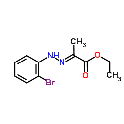 Ethyl (2E)-2-[(2-bromophenyl)hydrazono]propanoate Structure