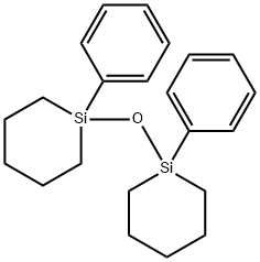 1,1'-oxybis(1-phenylsilacyclohexane) Structure