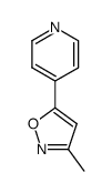 Pyridine, 4-(3-methyl-5-isoxazolyl)- (8CI,9CI) Structure