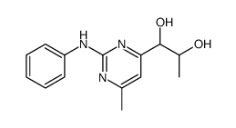 1-(2-anilino-6-methylpyrimidin-4-yl)propane-1,2-diol Structure