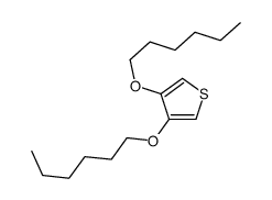 3,4-dihexoxythiophene Structure