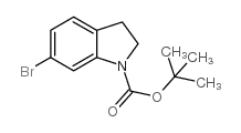 TERT-BUTYL 6-BROMOINDOLINE-1-CARBOXYLATE Structure