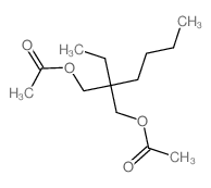 [2-(acetyloxymethyl)-2-ethyl-hexyl] acetate结构式