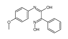 2-hydroxyimino-N-(4-methoxyphenyl)-2-phenylacetamide结构式