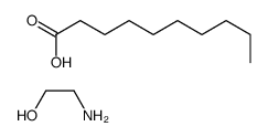 decanoic acid, compound with 2-aminoethanol (1:1) structure