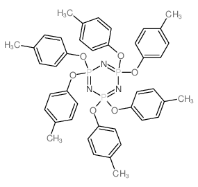 1,3,5,2,4,6-Triazatriphosphorine,2,2,4,4,6,6-hexahydro-2,2,4,4,6,6-hexakis(4-methylphenoxy)- (9CI) Structure