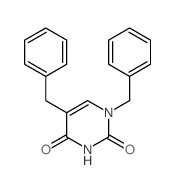 2,4(1H,3H)-Pyrimidinedione,1,5-bis(phenylmethyl)-结构式