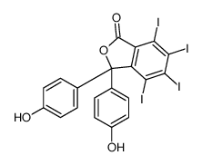 3,3-bis(4-hydroxyphenyl)-4,5,6,7-tetraiodo-2-benzofuran-1-one Structure