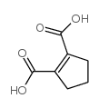 Cyclopent-1-ene-1,2-dicarboxylic acid Structure