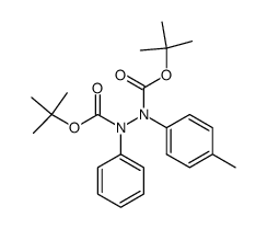 1,2-Bis(t-butyloxycarbonyl)-2-(4-methylphenyl)-1-phenylhydrazine Structure