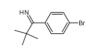 1-(4-bromophenyl)-2,2-dimethylpropan-1-imine结构式