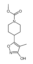 5-(1-methoxycarbonyl-4-piperidyl)-4-methyl-3-isoxazolol结构式