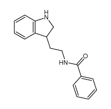 N-[2-(2,3-dihydro-indol-3-yl)-ethyl]-benzamide Structure