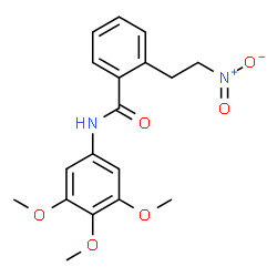 2-(2-NITROETHYL)-N-(3,4,5-TRIMETHOXYPHENYL)BENZENECARBOXAMIDE Structure