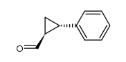 (1R,2R)-2-phenylcyclopropane-1-carbaldehyde结构式