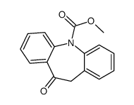 10,11-Dihydro-10-oxo-5H-dibenzo[b,f]azepine-5-carboxylicacidMethylester结构式