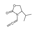 (4r)-(9ci)-4-(1-甲基乙基)-3-(1,2-丙二烯)-2-噁唑烷酮结构式