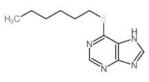 9H-Purine,6-(hexylthio)-结构式