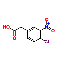 4-Chloro-3-nitrophenylacetic acid structure