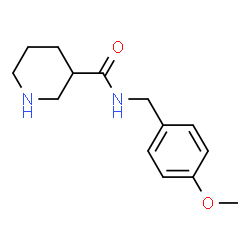 N-[(4-methoxyphenyl)methyl]piperidine-3-carboxamide Structure