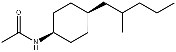 dl-n-acetyl-4-(2-methylpentyl)-cyclohexylamine Structure