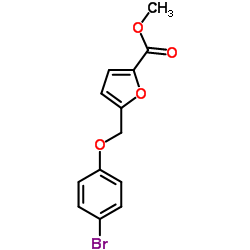 Methyl 5-[(4-bromophenoxy)methyl]-2-furoate Structure