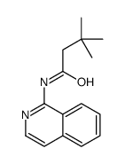 N-isoquinolin-1-yl-3,3-dimethylbutanamide结构式