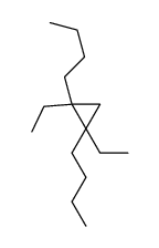 1,2-dibutyl-1,2-diethylcyclopropane Structure