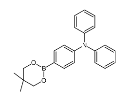 4-硼酸新戊二醇酯三苯胺结构式