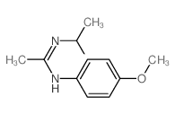 Ethanimidamide, N-(4-methoxyphenyl)-N'-(1-methylethyl)-结构式