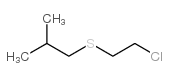 Propane, 2-[ (2-chloroethyl)thio]-2-methyl- Structure