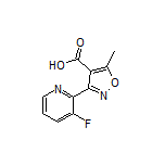 3-(3-Fluoro-2-pyridyl)-5-methylisoxazole-4-carboxylic Acid Structure
