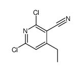 2,6-DICHLORO-4-ETHYLNICOTINONITRILE Structure