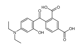 4-[4-(Diethylamino)-2-hydroxybenzoyl]-1,3-benzenedicarboxylic acid structure