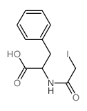 Phenylalanine,N-(iodoacetyl)- (9CI) Structure