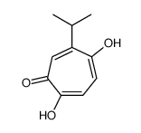 2,5-dihydroxy-6-propan-2-ylcyclohepta-2,4,6-trien-1-one Structure