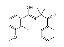 3-methoxy-2-methyl-N-(2-methyl-1-oxo-1-phenylpropan-2-yl)benzamide Structure